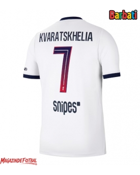 Paris Saint-Germain Khvicha Kvaratskhelia #7 Tricou Fotbal Replică 2026-27 Barbati Deplasare Paris Saint-Germain Khvicha Kvaratskhelia #7 Tricou Fotbal Replică 2026-27 Barbati Deplasare
